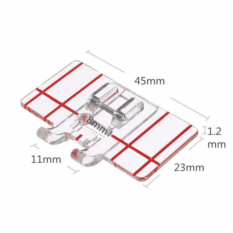 YEQIN Border Guide Sewing Machine Presser Foot - Fits All Low Shank Snap-On Singer, Brother, Babylock, Euro-Pro, Simplicity, White, Janome, Kenmore, Juki, New Home - Image 2